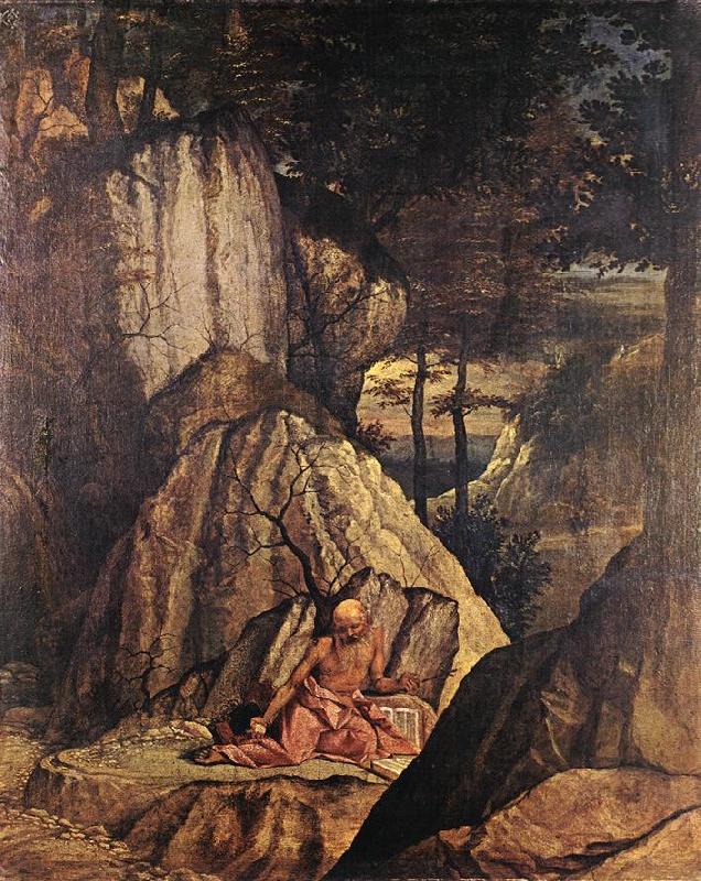 LOTTO, Lorenzo Penitent St Jerome sg Sweden oil painting art